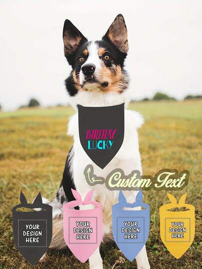 Khăn quàng cổ cho thú cưng cá nhân hóa, logo thú cưng tùy chỉnh & yếm tam giác màu trơn, khăn quàng cổ cho thú cưng, yếm tam giác, phù hợp cho chó và mèo nhỏ, vừa, lớn, phong cách tối giản cổ điển nhiều màu sắc thời trang, có thể tùy chỉnh, phù hợp cho kỷ niệm, sinh nhật và các dịp khác.