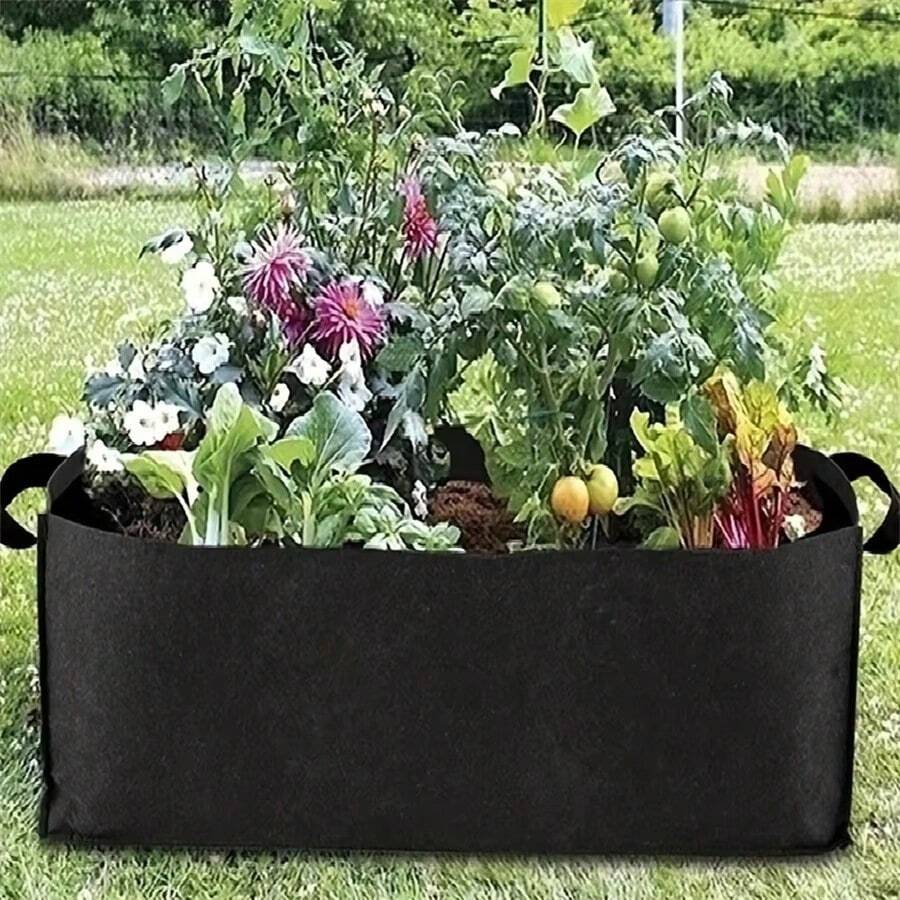 Non-Woven Planting Bag Gardening Potato Tomato Vegetable Plant Growth Bag Large Color Rectangular Planting Bag - A - View 1