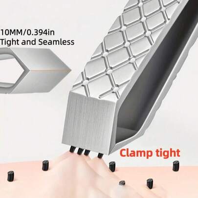 Byimy 10mm Wide Stainless Steel Epilator And Depilation Device - Ergonomic Handle, Large Opening Suitable For Men And Women, Multipurpose For Face And Body (Bikini Line, Eyebrows, Mustache, Chin, Upper Lip) - Durable Hygienic Design, Suitable For White Hair And Facial Hair, Multifunctional Beauty Tool With High-Precision Tweezing Mechanism