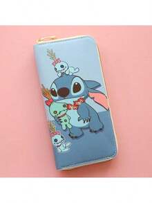 Disney 1个新款时尚长款卡通钱包拉链印花学生卡通钱包零钱包卡包 - 彩色 - 查看 8