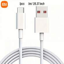 Xiaomi Cable de datos Tipo-C 6A, 1m - Admite carga rápida de 120W/67W/45W/33W, compatible con dispositivos Redmi/Android - Blanco - Ver 7