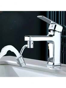 360° Rotatable Stainless Steel Faucet Connector - Dual-Mode Water Output, 1080° Swivel Electroplated Connector, Carefully Cast Copper, Easy Installation For Kitchen And Bathroom Sinks, No Electricity Required, Classic Finish, Bathroom Sink Accessory, Modern Faucet Design, Durable Water Flow - Upgraded Version In Multiple Colors - View 5
