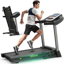 Folding Treadmills For Home/Office-3.5 HP 330lbs Weight Capacity Portable Electric Foldable Treadmill Walking Pad-Running Exercise Walk Machine Heavy Duty Treadmill Fitness Workout Jogging Green - Default Title - 查看 9