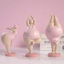 1pc Plus Size Women's Fashionable Artistic Resin Sculpture | Handmade Resin Home Decor, Suitable For Living Room And Office, Modern Home Decoration, Applicable For Various Room Types And Holidays - 1PC - View 3