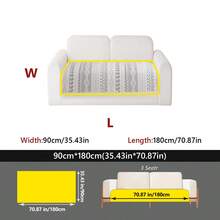 1 chiếc đệm sofa phong cách Bohemian chống thú cưng, đệm ngồi bằng lụa băng mát lạnh chuyên dụng cho mùa hè, vỏ bọc sofa có thể giặt được, tấm bảo vệ cao cấp cho phòng khách và phòng ngủ. - Xám - Xem 20