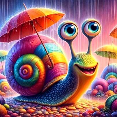 5D Diamond Painting Kit - Full Round Diamond, Snail Pattern, Acrylic Craft Set For Home Decor, Frameless Diamond Painting Kit Creative Gift