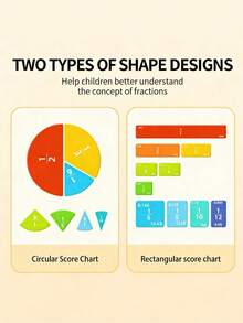 Công cụ giáo dục phân số mới năm 2025, Sách thực hành mô hình giáo dục khoa học về phân số, Minh họa tương tác thú vị trong lớp học về phép cộng và phép trừ, Quà tặng sinh nhật - Quà tặng Giáng sinh - Món quà hoàn hảo - Quà tặng - Nhiều màu - Xem 4