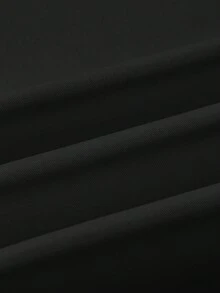 abyoxi 女士黑色优雅高腰百褶A字裙，时尚简约，休闲日常、办公通勤、外出、毕业典礼、度假皆宜，适合春、夏、秋、冬四季穿着。 - 黑色 - 查看 7