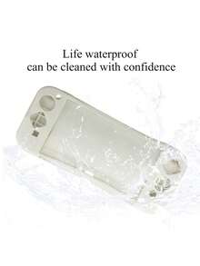 1个适用于Switch OLED屏幕的硅胶保护套，防摔、防尘、防刮擦、防滑凹槽设计、符合人体工学的握持感，提升游戏体验 - 查看 3