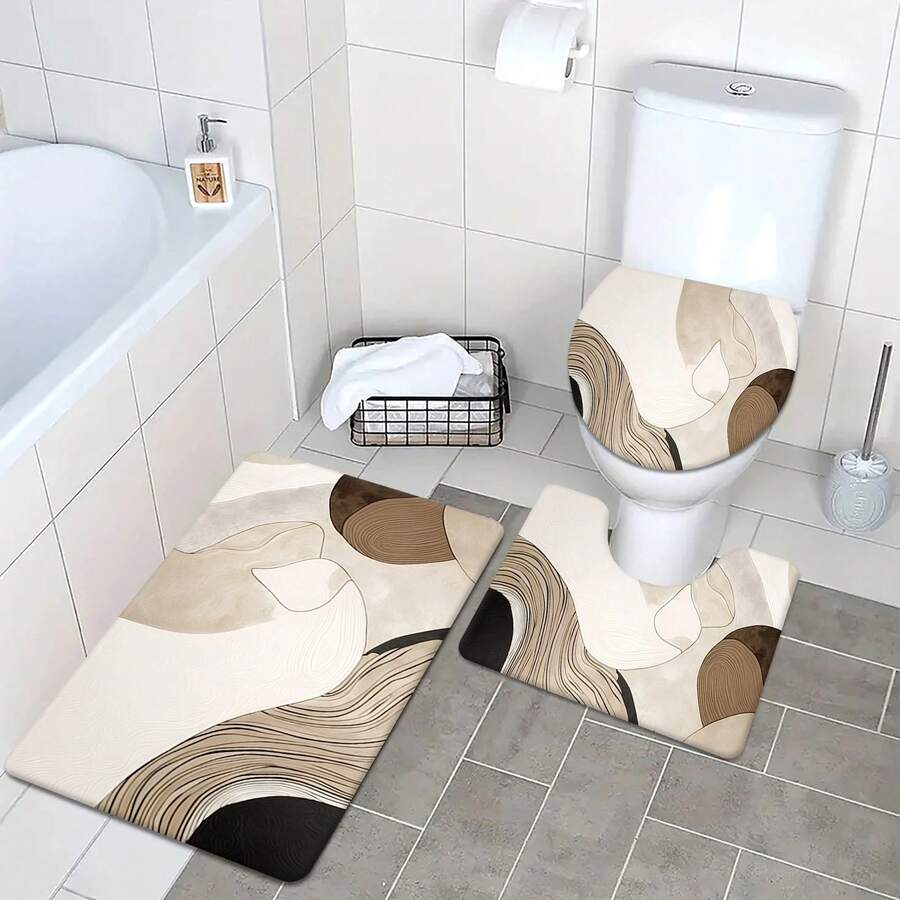 Alfombra de baño, alfombras, alfombra impresa, felpudo, alfombra de cocina, alfombra de dormitorio, alfombra de ducha, juego de alfombras de baño, nueva alfombra de diseño, alfombra de terciopelo de lujo - alfombra lavable ligera de alta calidad, suave y esponjosa, alfombra de pelo corto duradera y antideslizante, disponible en varios tamaños, base antideslizante [Alfombra de baño] [Alfombra de baño] [Alfombras de baño] Otoño/Invierno/Decoración de Roma/Decoración del hogar/Decoración de la casa