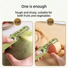 1 pieza Pelador de cocina plegable nuevo, cuchillo portátil de acero inoxidable para pelar frutas al aire libre - Multicolor - Ver 5