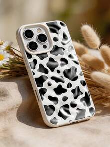 Schwarz-weiß asymmetrische Wellen-Plissee 3D Handyhülle, kompatibel mit iPhone 17 Pro Max/17 Pro/16 Pro Max/16 Pro/16/15 Pro Max/15 Pro/15/14 Pro Max/14/13 Pro Max/13 Pro/13/12 Pro Max/12 Pro/12/11, stoßfeste weiche Hülle - Weiss - Übersicht 5