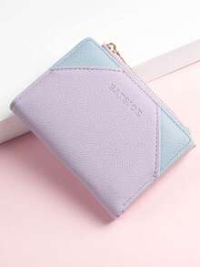 BATSIOE Mini Women's Short Wallet, Large Capacity, Card Slots & Zipper Pocket - Multicolor - View 5