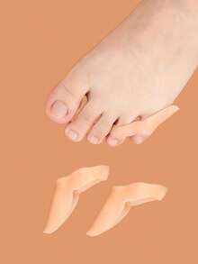 4 miếng đệm ngón chân út bằng silicon, miếng đệm bảo vệ ngón chân dành cho cả nam và nữ khi mang giày, ngăn ngừa ma sát cho bàn chân - Màu be - Xem 8