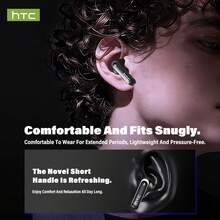 HTC NE70 龐克機甲風電競耳機 | 無線 6.0 超低延遲 | 13mm 強勁低音與 3D 空間音效 | 智慧型觸控充電倉 | 60 小時超長續航 | 沉浸式 FPS 遊戲與影音體驗 - 查看 4