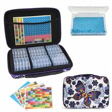 Diamond Painting Tools, Storage Box, Butterfly Flower Dot Diamond Tray To Store Nail Art Tools And Other Multi-Functional Storage Diamond Painting Accessories - Sets - View 17