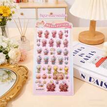 New Crystal Epoxy Stickers, Cute Cartoon Jelly Shaped 3D Stickers For Scrapbooking, Planner, Social Media - Multicolor - View 12