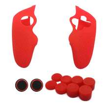 2个Switch Pro手柄保护套 + 10个摇杆帽套装，硅胶游戏手柄保护套，防滑、防汗、防刮，提升游戏体验 - 查看 11