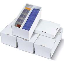 4 Pack Trading Card Storage Box - 2 Rows, Cardboard Storage Box Holds 320+ Top Loaders, Sturdy Card Holder Case Fit For PSA/HGA Slabs & Sports Cards - 2 hàng - Xem 6