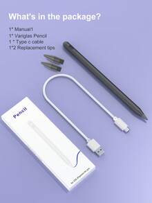 Bút cảm ứng tương thích với iPad 10.2" thế hệ thứ 7/8/9, iPad Air 10.9" thế hệ thứ 4/5, iPad Air 11" M2/M3, iPad Pro 11", iPad Air 13", iPad Pro 12.9" (2018-2022), pin 90mAh, độ chính xác cao, màu đen. - màu đen - Xem 11