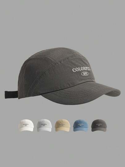 New Fashion Breathable Mesh Baseball Caps For Men And Women Summer Outdoor Sun Protection Quick-Drying 5-Panel Camping Hats