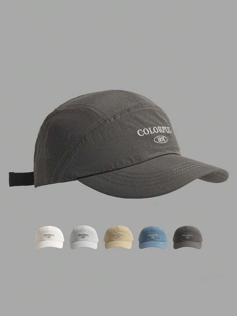 Mũ lưỡi trai lưới thoáng khí mới, mũ 5 múi chống nắng ngoài trời mùa hè unisex, nhanh khô, thích hợp cho cắm trại. - Nhiều màu - Xem 1