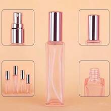 1 chai nước hoa thủy tinh màu hồng 10ml/5ml có thể tái sử dụng, chai mẫu mini di động - A - Xem 4