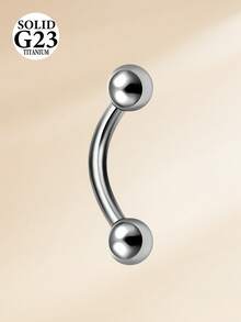 CIZME 眉钉饰品 16G 钛合金弯杆带球套装 耳骨环穿孔饰品 6mm 8mm 10mm - 銀色 - 查看 5