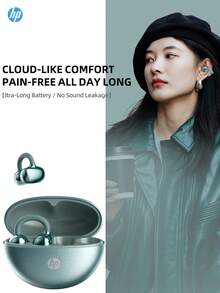 HP H10M 开放式无线耳机，蓝牙 5.4，IPX4 防水，30 小时超长续航，轻巧便携，适合运动、办公、学生、游戏等多种场合，内置麦克风，母亲节礼物之选，安卓系统 - 查看 2