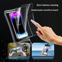 1pc Waterproof Phone Bag, Touchscreen, Suitable For Swimming, Delivery, Rainy Days. Waterproof, Touchscreen Sensitive, Luminous, Leak-Proof, Fits , Etc. - Multicolor - View 4