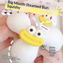 1个 - 超大号10厘米巨型蓬松史莱姆球，可挤压的巨型流体球，缓解压力，慢回弹减压玩具，超大流体减压玩具，泥浆触感，惊喜礼物，生日礼物，圣诞礼物，完美礼物，礼品玩具 - 彩色 - 查看 9