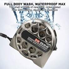 7.5米/25英尺不锈钢伸缩卷尺，可水洗防震，双刻度（英寸/毫米），手动锁定 - A - 查看 9