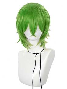 Peluca de 12 pulgadas para festival de música, fiesta de cosplay, personaje de película famosa, peluca de estilo profesional, fibra corta resistente al calor y cómoda, adecuada para principiantes, ideal para vacaciones, carnavales, conciertos de música, convenciones de anime, moda de fiesta. Pelucas naturales (varios colores disponibles) - Dos Tonos - Ver 13