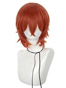 Peluca de 12 pulgadas para festival de música, fiesta de cosplay, personaje de película famosa, peluca de estilo profesional, fibra corta resistente al calor y cómoda, adecuada para principiantes, ideal para vacaciones, carnavales, conciertos de música, convenciones de anime, moda de fiesta. Pelucas naturales (varios colores disponibles) - Dos Tonos - Ver 11