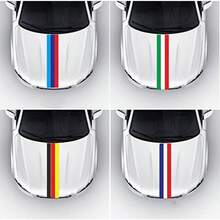 6 Inces Wide Frenc Flag Stre Decal Sticker  Car Exter Etic Ood Front/Rear Bumpers Side Fenders - Hình dán cờ Pháp kẻ sọc - Xem 6