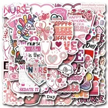 61 PCS Nurse Stickers Perfect For Decorating Your Phone, Water Bottles, Scrapbook, Journaling, Phone, Car, Laptop & More! For Gift Bags, Envelope Seals, Party Decoration, Office Supplies. - A - View 1