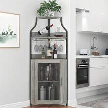 Freestanding Wine Racks & Cabinets - Gray Without Lights - View 4