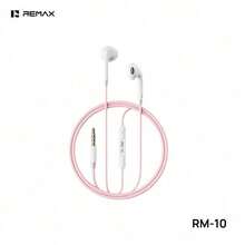 REMAX RM-10 有线入耳式耳机，马卡龙渐变色外观，Type-C/3.5mm 智能接口，符合人体工学的舒适佩戴体验，三键线控高清麦克风，兼容苹果/华为/小米手机，享受无损通话和音乐 - 查看 12