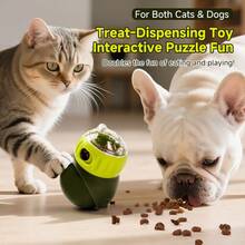 Dispensador interactivo de golosinas para mascotas | Juguete lento y entretenido para gatos y perros pequeños para Pascua y primavera, ayuda a aliviar la ansiedad y el aburrimiento de las mascotas de interior - Multicolor - Ver 12