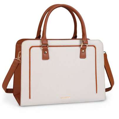 NEWHEY Square Handbag, Top-Handle Tote Bag, Crossbody Anti-Theft Waterproof Tote Bag, Men's And Women's Handbag, White