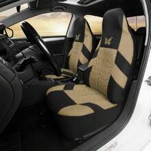 1pc/2pcs All-Season Car Seat Cover, Fabric Thin Anti-Dirty Cushion Cover, Breathable Elastic Mesh Seat Cover, Tire Embossed Butterfly Print Seat Cover (Lightweight Sheer Fabric, Not Fleece Lined) - Head - View 6