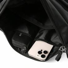 大容量邮差包背包单肩包多隔层旅行包多功能单肩包新款休闲通勤斜挎包 - 彩色 - 查看 6