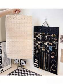 Earring Organizer/Hanger - Holds Up To 300 Pairs Of Earrings, Compact Design, Soft Material, Women's/Girls Earring Hanger/Display Rack - 1 Piece - Multicolor - View 5