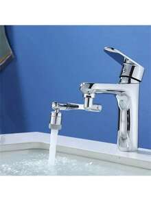 Stainless Steel Swivel Kitchen Faucet Extension - 1440° Rotation, Anti-Splash, Multi-Function Adapter Head, Drinking Water - Multicolor - View 4