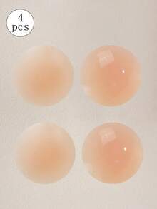 1/3 Pairs 8-10cm Reusable Silicone Invisible Breast Petals, Self-Adhesive Nipple Cover Pasties For Women - Apricot - View 13