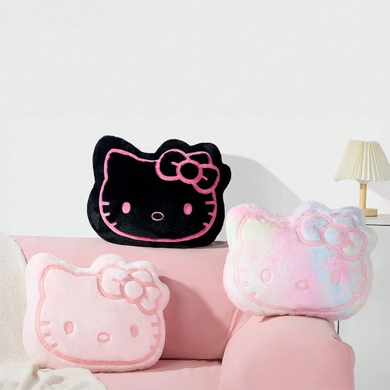 Miniso Family Style No.18 Black-Pink And Pink Big-Head Back Pillow, High-Quality Filling, Good Resilience, Not Tiring For Long-Time Leaning, Suitable For Multiple Scenarios (1 PC) - Multicolor - View 1