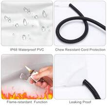 Heated Dog Bed 11 Adjustable Temperature Dog Heating Pad Indoor with Timer Pet Heated Mat for Dogs Cats Electric Cat Heating Pad with Washable Cover Heated Pet bed-28''x20'' Medium - Gris - Ver 4