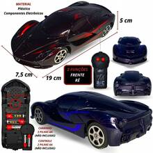 Black Remote Control Car With LED Headlight - Forward And Reverse Control - 藍色 - 查看 6
