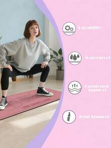 1 pieza Rodillera antideslizante, Almohadilla de activación de glúteos, Almohadilla de asistencia para sentadillas, Esterilla para kettlebell y sentadillas, Ayuda a mejorar la eficiencia y del entrenamiento, Antideslizante y duradera, Suave y elástica, Fácil de limpiar y guardar, Adecuada para entrenamiento en el gimnasio, entrenamiento en casa, actividades interiores/exteriores, también excelente para yoga - Multicolor - Ver 5