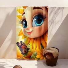 1 buc prosop de plajă cu imprimeu de floarea-soarelui și fluturi, prosop super absorbant cu uscare rapidă pentru înot, pătură moale pentru plajă, potrivit pentru plajă, înot, camping în aer liber, călătorii, esențial ideal pentru plajă (40 * 80 cm foarte mic) - C - Vizualizare 10